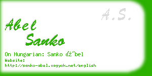 abel sanko business card